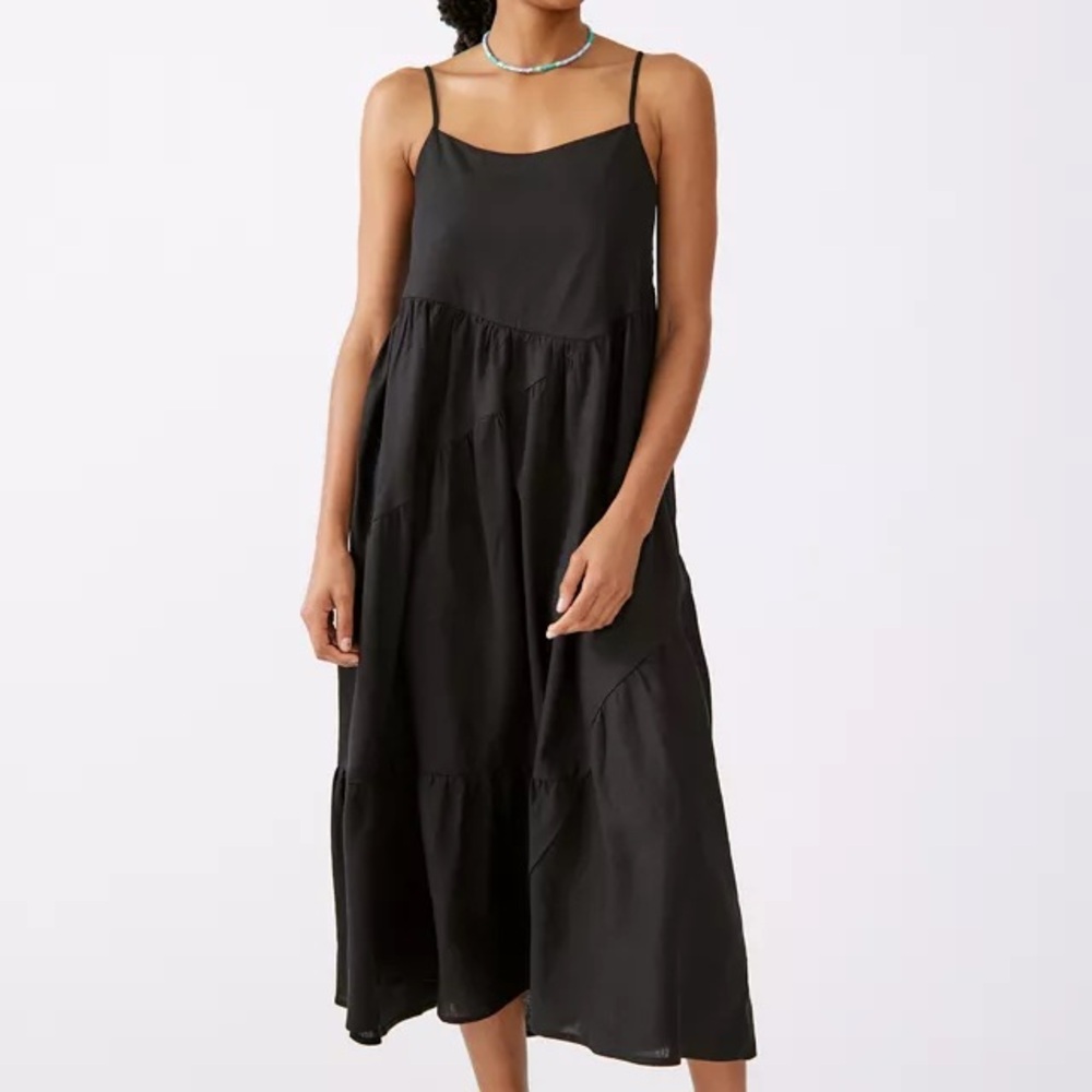 Urban Renewal Linen Seamed Midi Dress